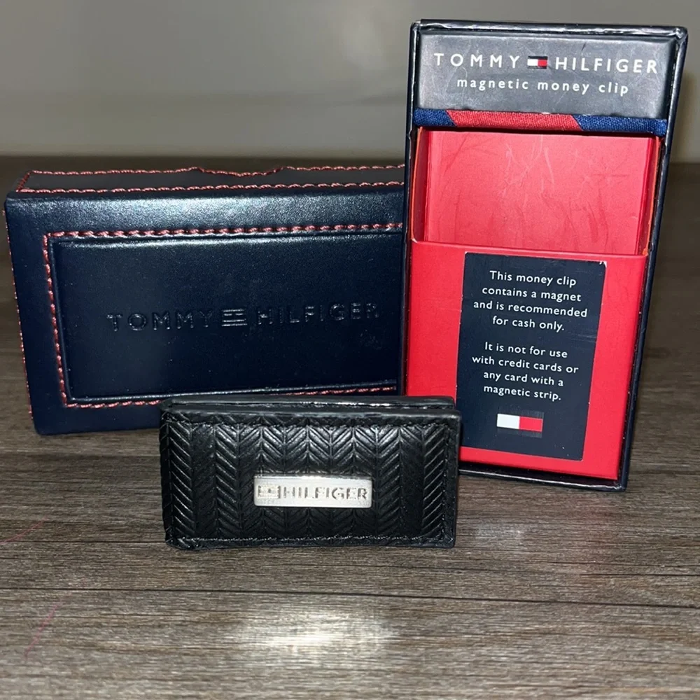 Tommy Hilfiger money clip mens gift holiday bday xmas